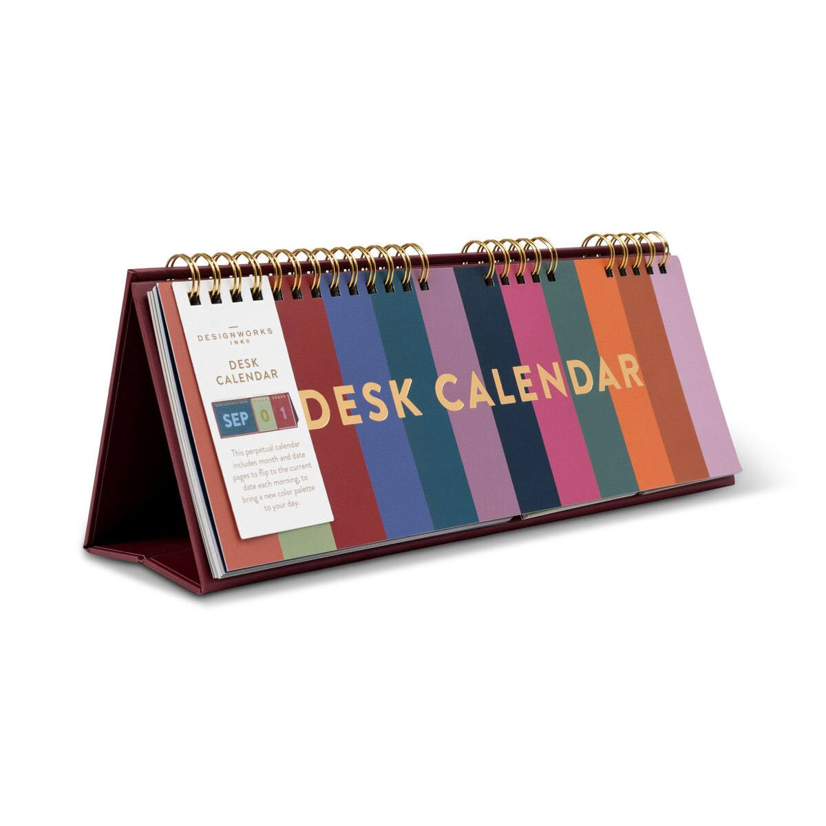 Designworks Ink Perpetual Desk Calendar Colourblock | Minimax