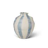 Coast to Coast Home Rayas Ceramic Vase Steel Stripe 18x20.5cm
