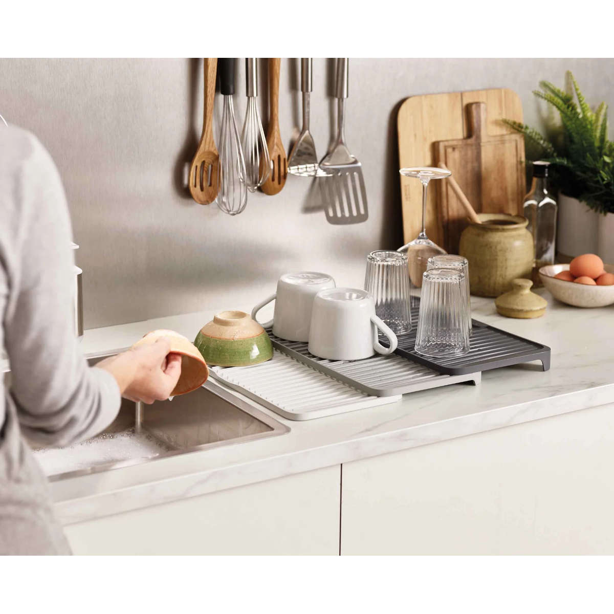 Joseph Joseph Tier Expandable Draining Board Grey | Minimax