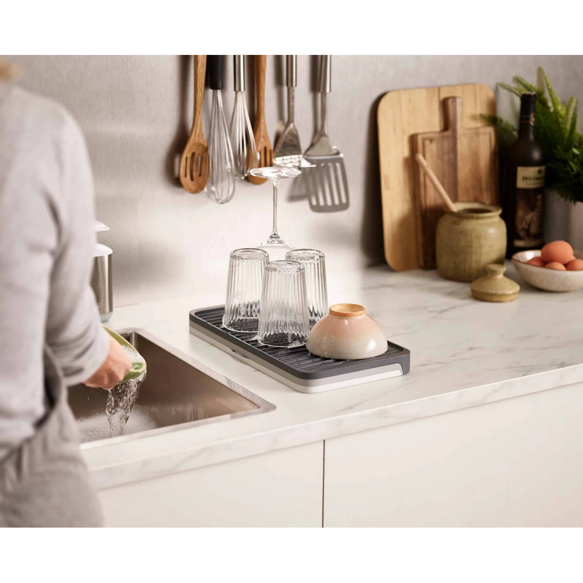 Joseph Joseph Tier Expandable Draining Board Grey | Minimax