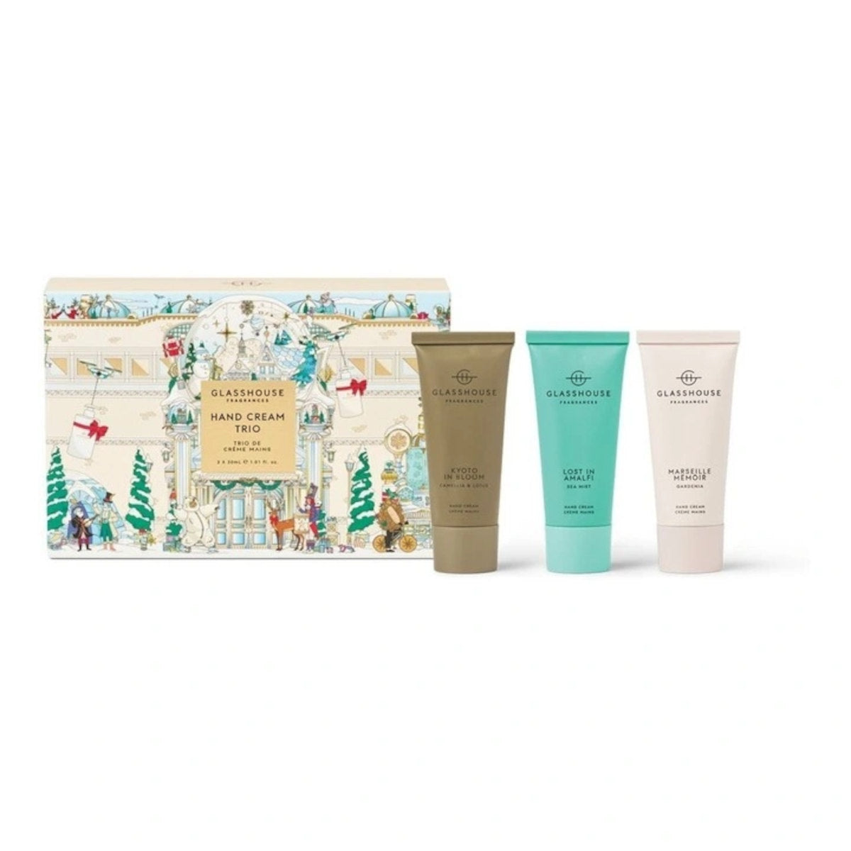Glasshouse Fragrances  Hand Cream Trio 30ml