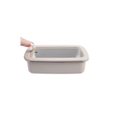 Oasis Microwave Safe Rectangular Stainless Steel Container Oat 700ml