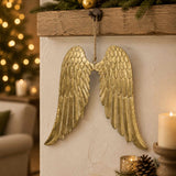 Florabelle Golden Metal Angel Wings 46x57cm | Minimax