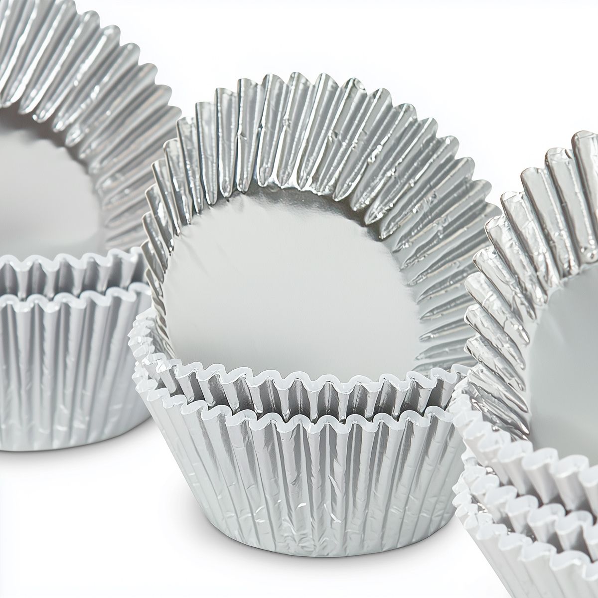 Papyrus Foil Baking Cups Silver Pack of 50