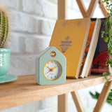 French Bazaar Mini House Metal Alarm Clock Green | Minimax