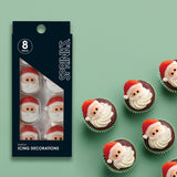 Sprinks Icing Decorations Santa 8 Pieces