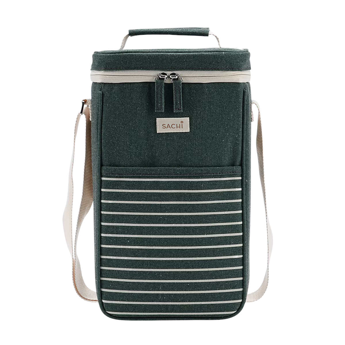 Sachi Two Bottle Insulated Wine Cooler Dark Green | Minimax