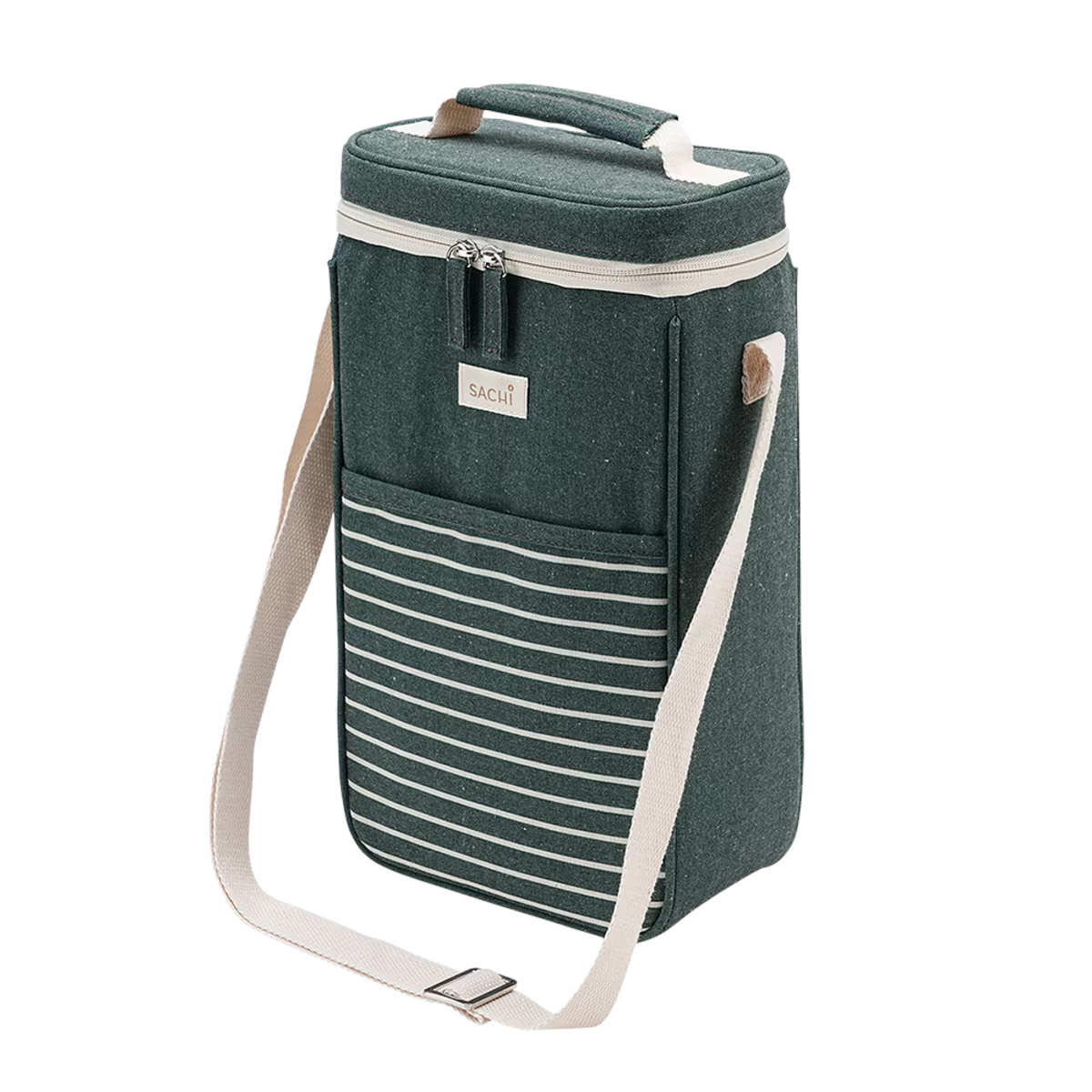 Sachi Two Bottle Insulated Wine Cooler Dark Green | Minimax