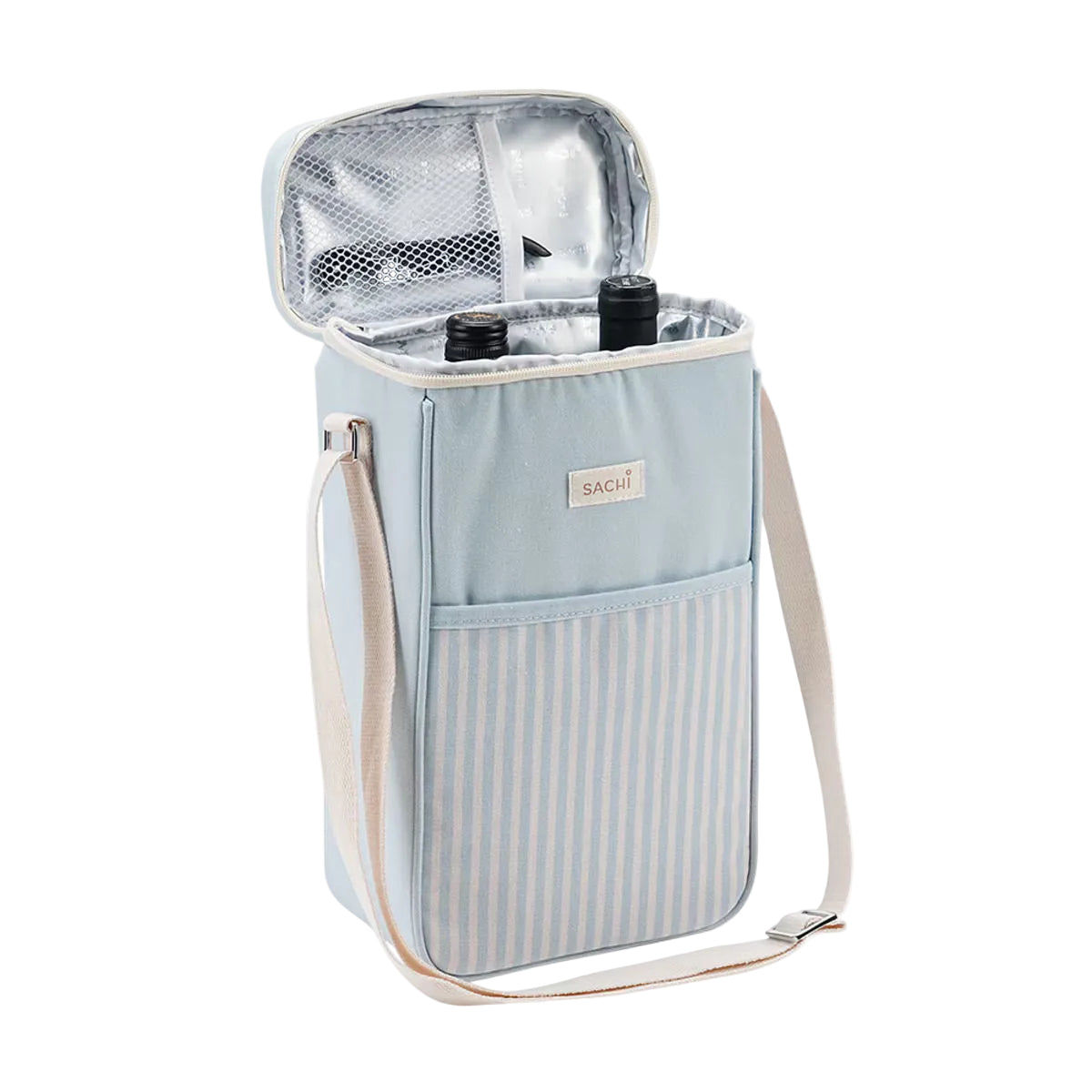 Sachi Two Bottle Insulated Wine Cooler Pale Blue | Minimax
