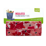 Sachi Insulated Folding Market Tote Red Poppies | Minimax