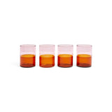 Fazeek Two Tone Tumblers Pink Amber 270ml Set of 4