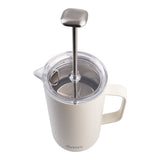 Oasis Stainless Steel Double Wall Insulated Coffee Press Alabaster 8 Cup (1L) | Minimax