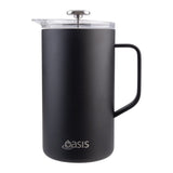 Oasis Stainless Steel Double Wall Insulated Coffee Press 8 Cup (1L) 
| Minimax