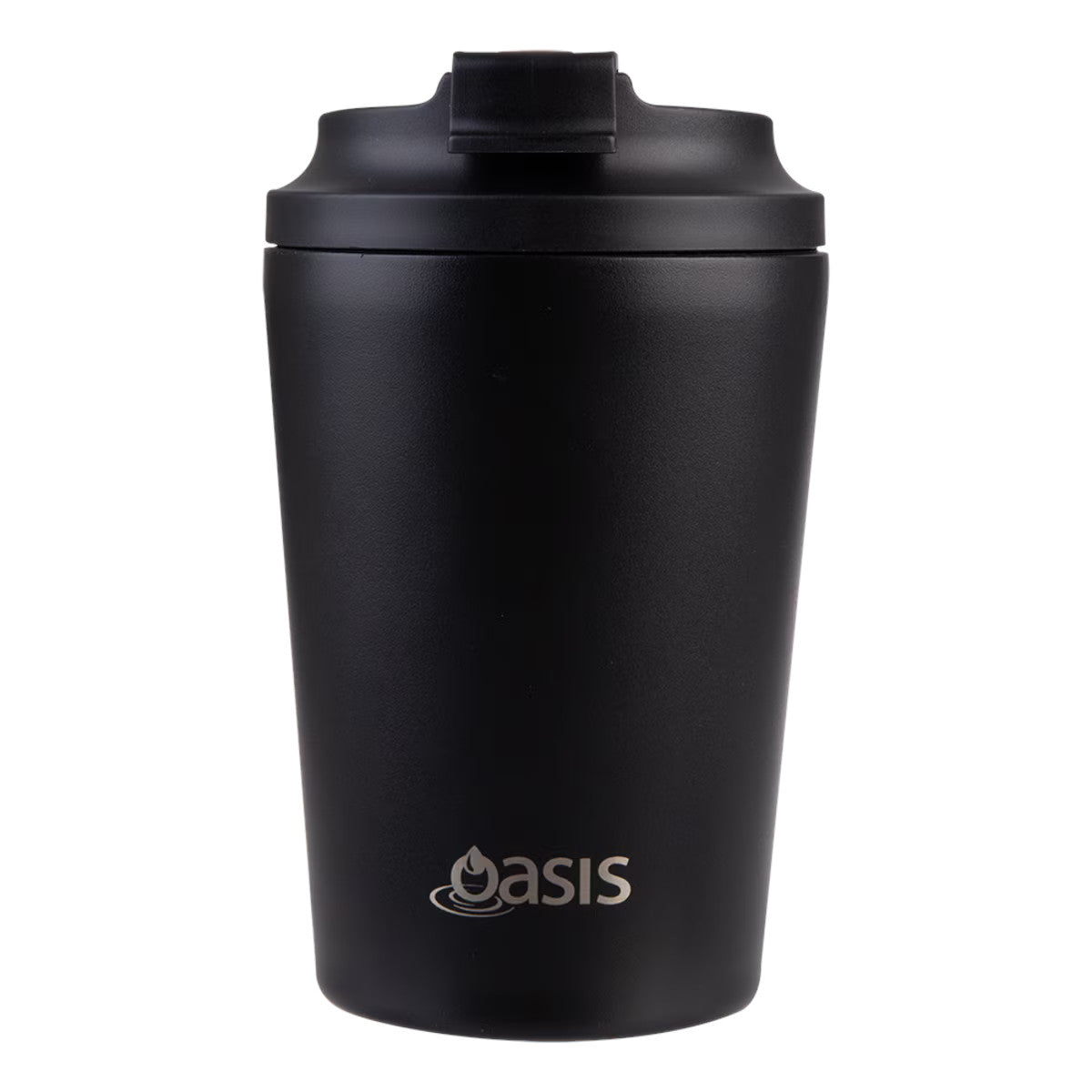 Oasis Ceramic Lined Stainless Steel Insulated Coffee Cup Black 360ml | Minimax