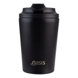 Oasis Ceramic Lined Stainless Steel Insulated Coffee Cup Black 360ml | Minimax