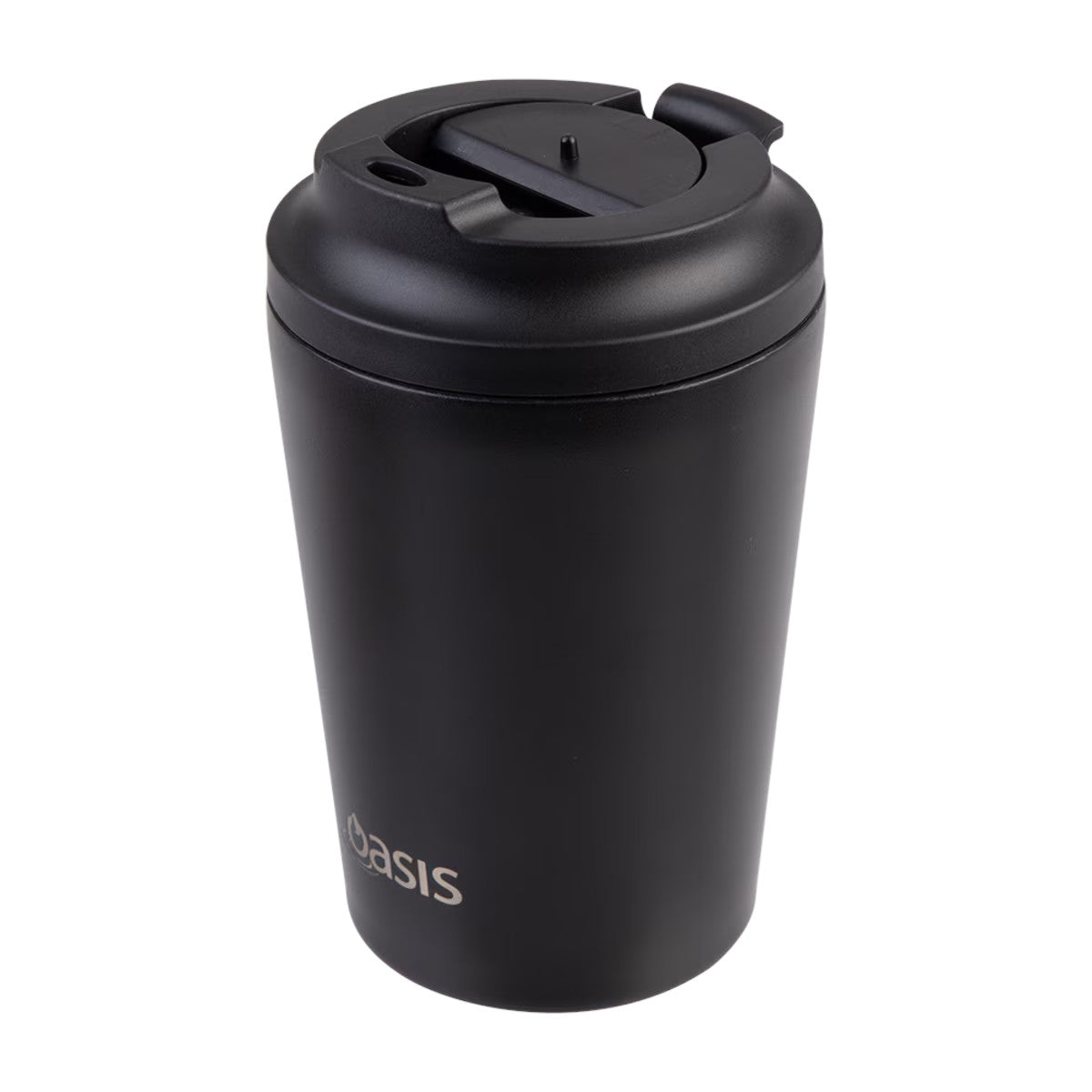 Oasis Ceramic Lined Stainless Steel Insulated Coffee Cup Black 360ml | Minimax