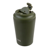 Oasis Ceramic Lined Stainless Steel Insulated Coffee Cup Forest Green 360ml | Minimax