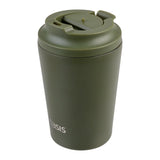 Oasis Ceramic Lined Stainless Steel Insulated Coffee Cup Forest Green 360ml | Minimax