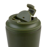 Oasis Ceramic Lined Stainless Steel Insulated Coffee Cup Forest Green 360ml | Minimax
