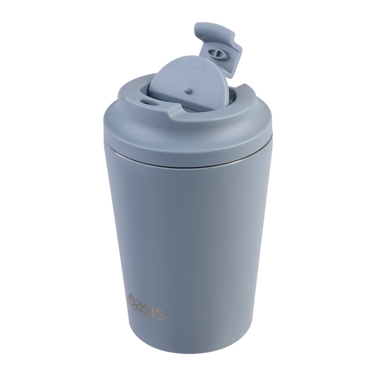 Oasis Ceramic Lined Stainless Steel Insulated Coffee Cup Hazy Blue 360ml | Minimax