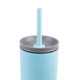 Oasis Double Wall Insulated Tumbler w/Straw Island Blue 600ml | Minimax