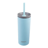Oasis Double Wall Insulated Tumbler w/Straw Island Blue 600ml | Minimax