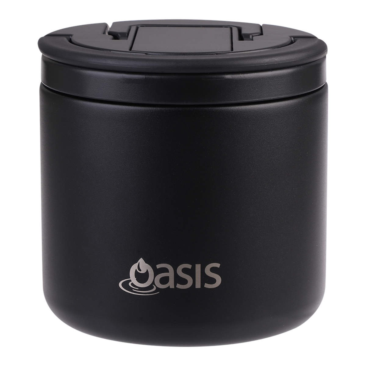 Oasis Double Wall Insulated Food Flask Black 500ml | Minimax