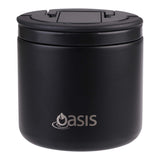 Oasis Double Wall Insulated Food Flask Black 500ml | Minimax