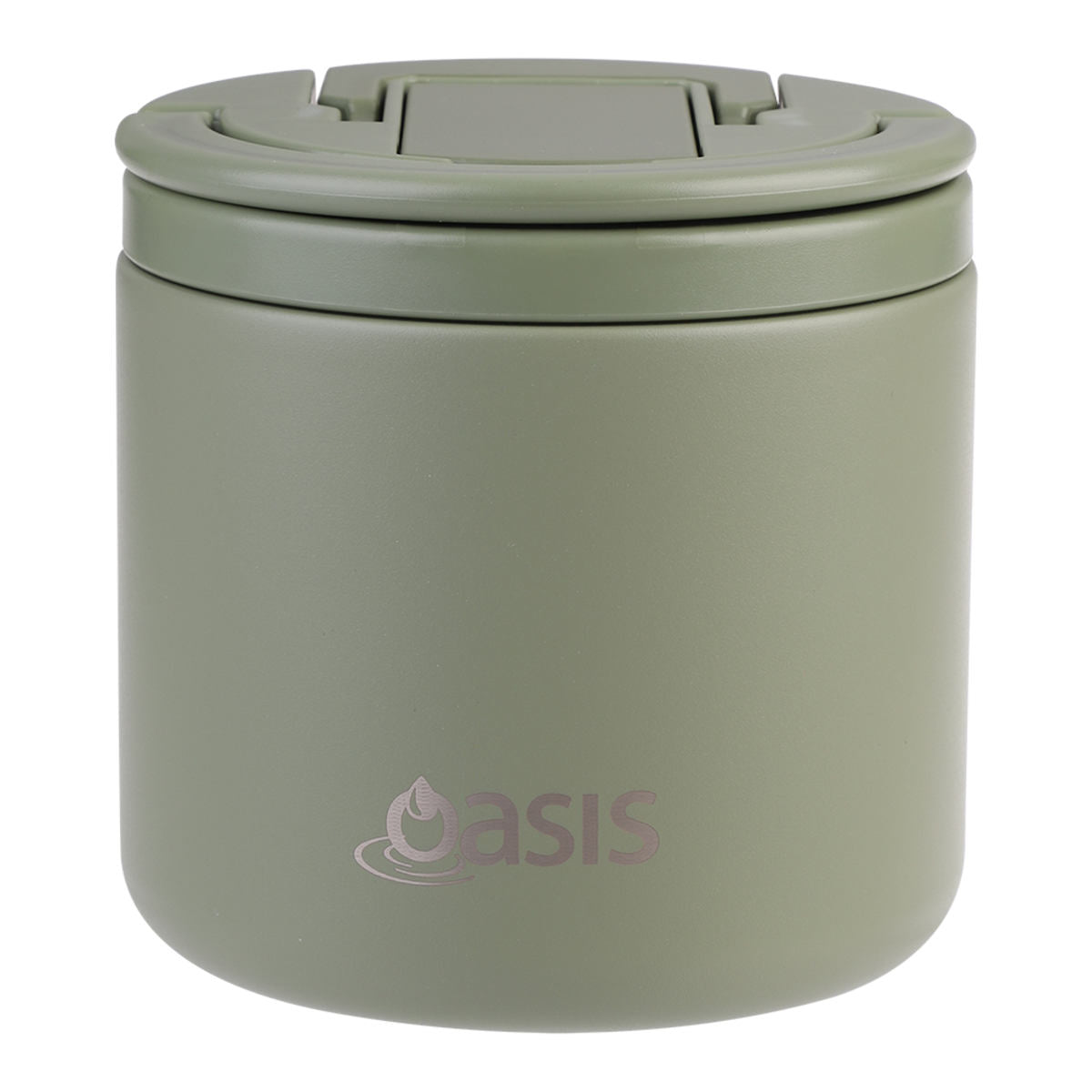 Oasis Double Wall Insulated Food Flask Olive 500ml | Minimax