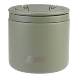 Oasis Double Wall Insulated Food Flask Olive 500ml | Minimax