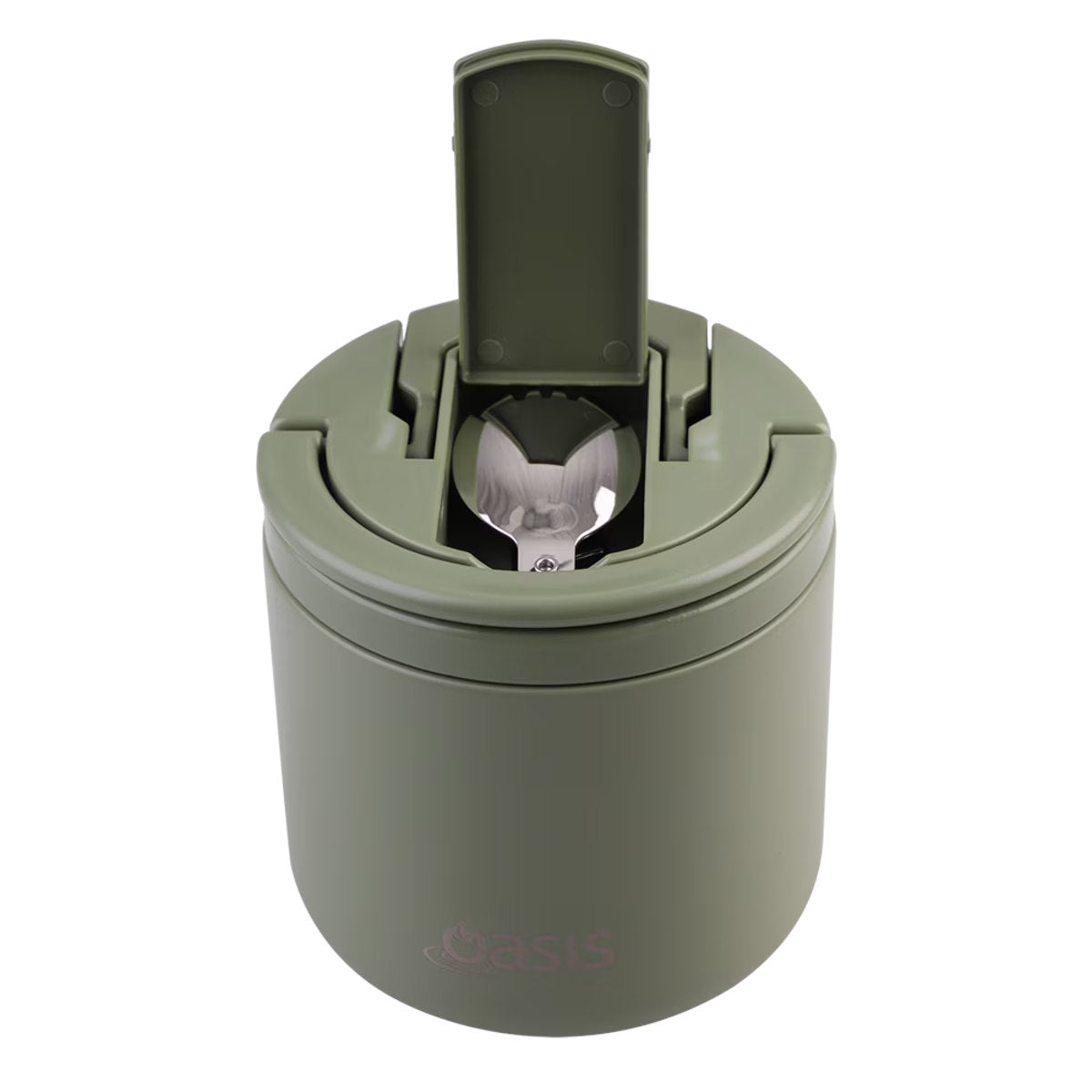 Oasis Double Wall Insulated Food Flask Olive 500ml | Minimax
