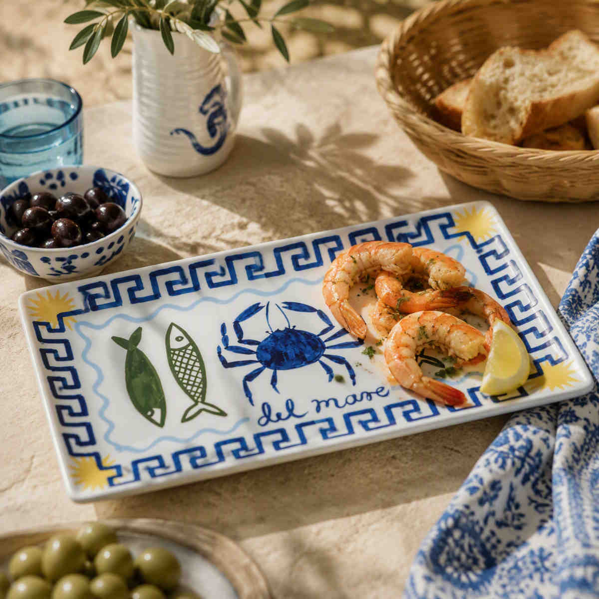 Porto Nautilus Rectangular Platter Pesce 29.5x16cm