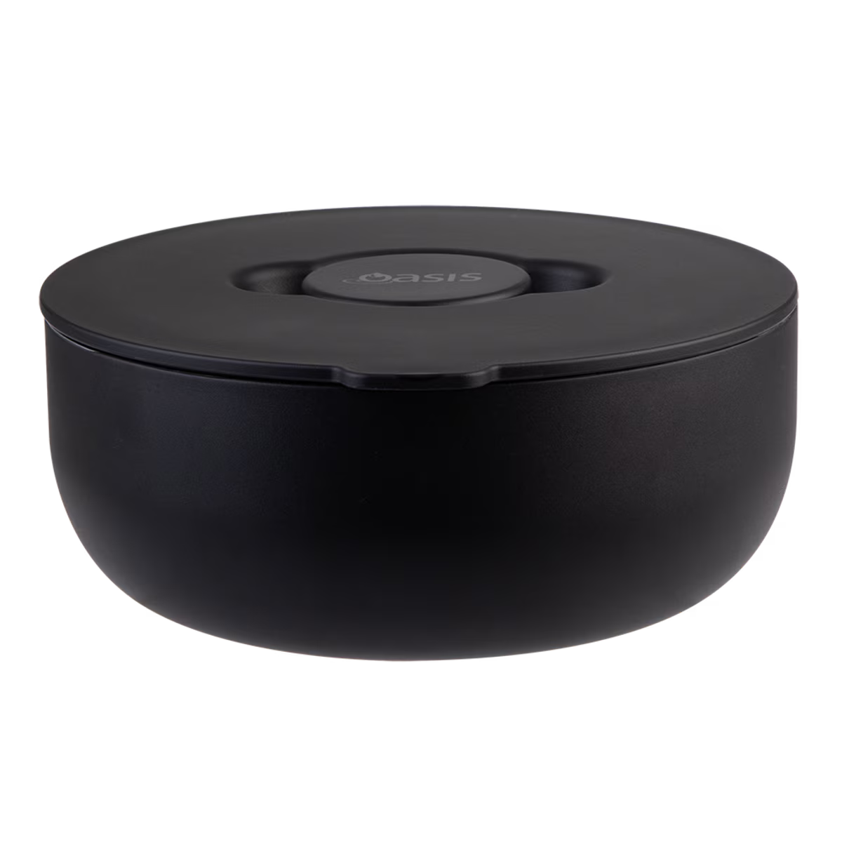 Oasis Fresh'N'Go Lunch Bowl Black 950ml – reusable insulated lunch container with airtight lid, ideal for fresh meals on the go.