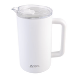 Oasis Ceramic Lined Stainless Steel Insulated Water Jug White 1.5L | Minimax