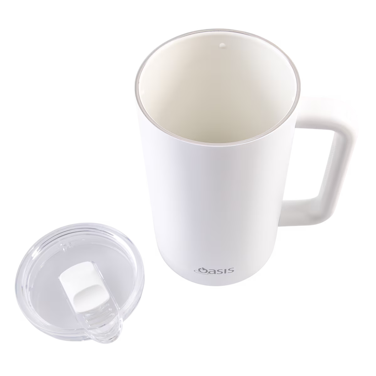 Oasis Ceramic Lined Stainless Steel Insulated Water Jug White 1.5L | Minimax