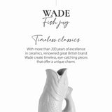 Wade Pottery Fish Jug White 1.2L | Minimax