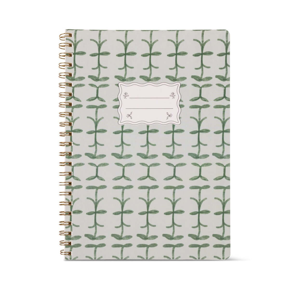 Designworks Ink Vine Twin Wire Notebook Green 21x29cm | Minimax