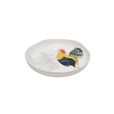 Ceramiche Fabbro Rooster Farm Shallow Bowl 34cm