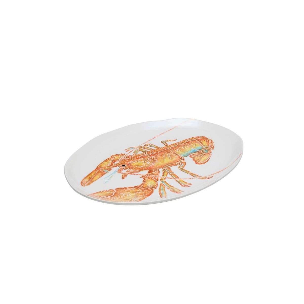 Ceramiche Fabbro Lobster Oval Platter 44x34cm