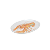 Ceramiche Fabbro Lobster Oval Platter 44x34cm