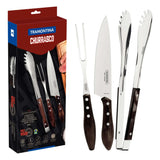 Tramontina Churrasco Plywood BBQ Tool Set 3 Piece