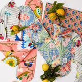 Kip&Co x Anna Spiro Malabar Floral Embroidered Napkin 45cm Set of 4