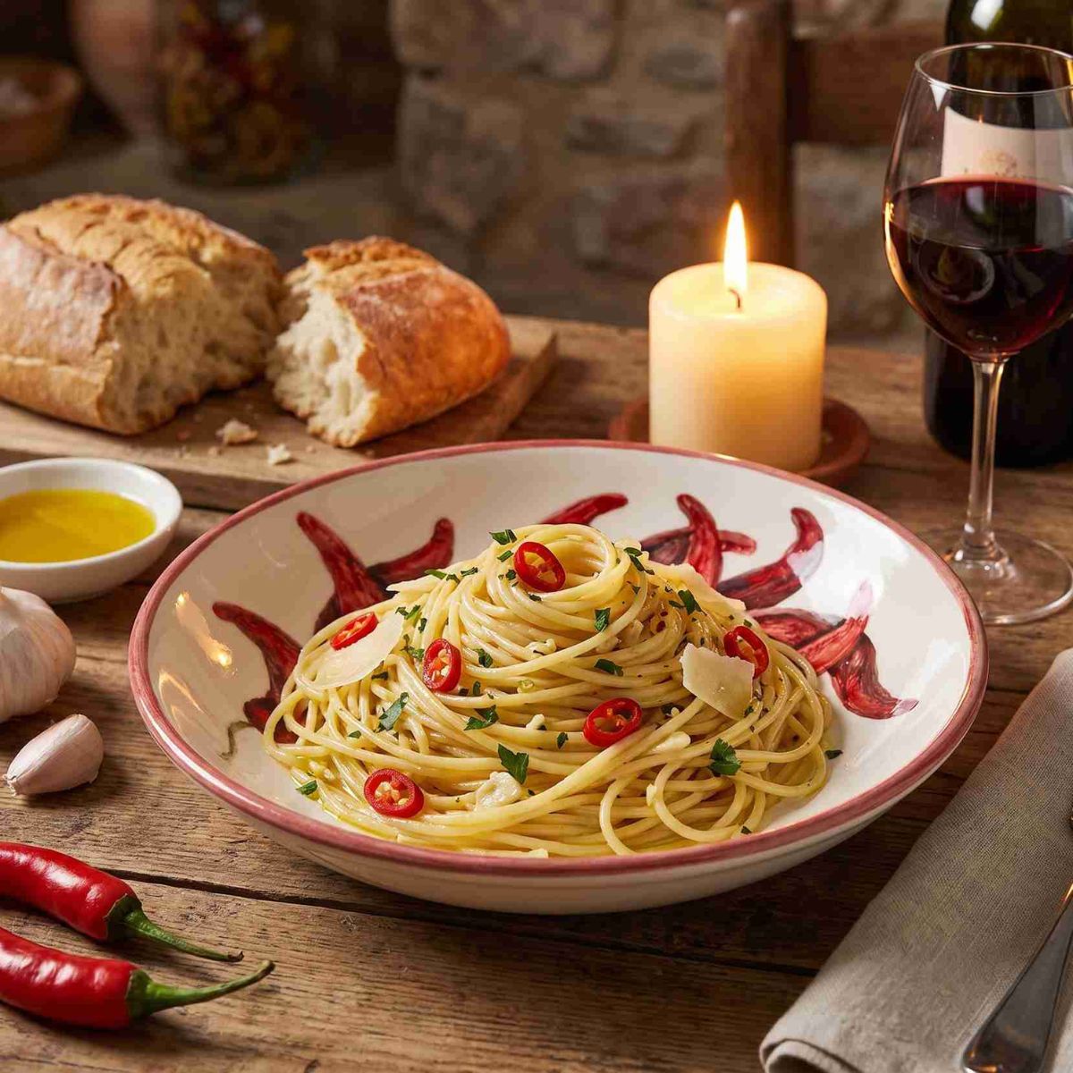 La Table Chilli Pasta Bowl 24cm