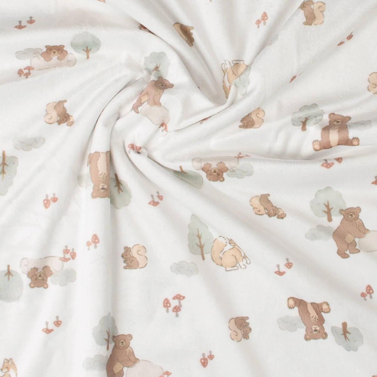 Little Linen Bushland Bear Baby Snuggle Blanket | Minimax