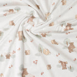 Little Linen Bushland Bear Baby Snuggle Blanket | Minimax