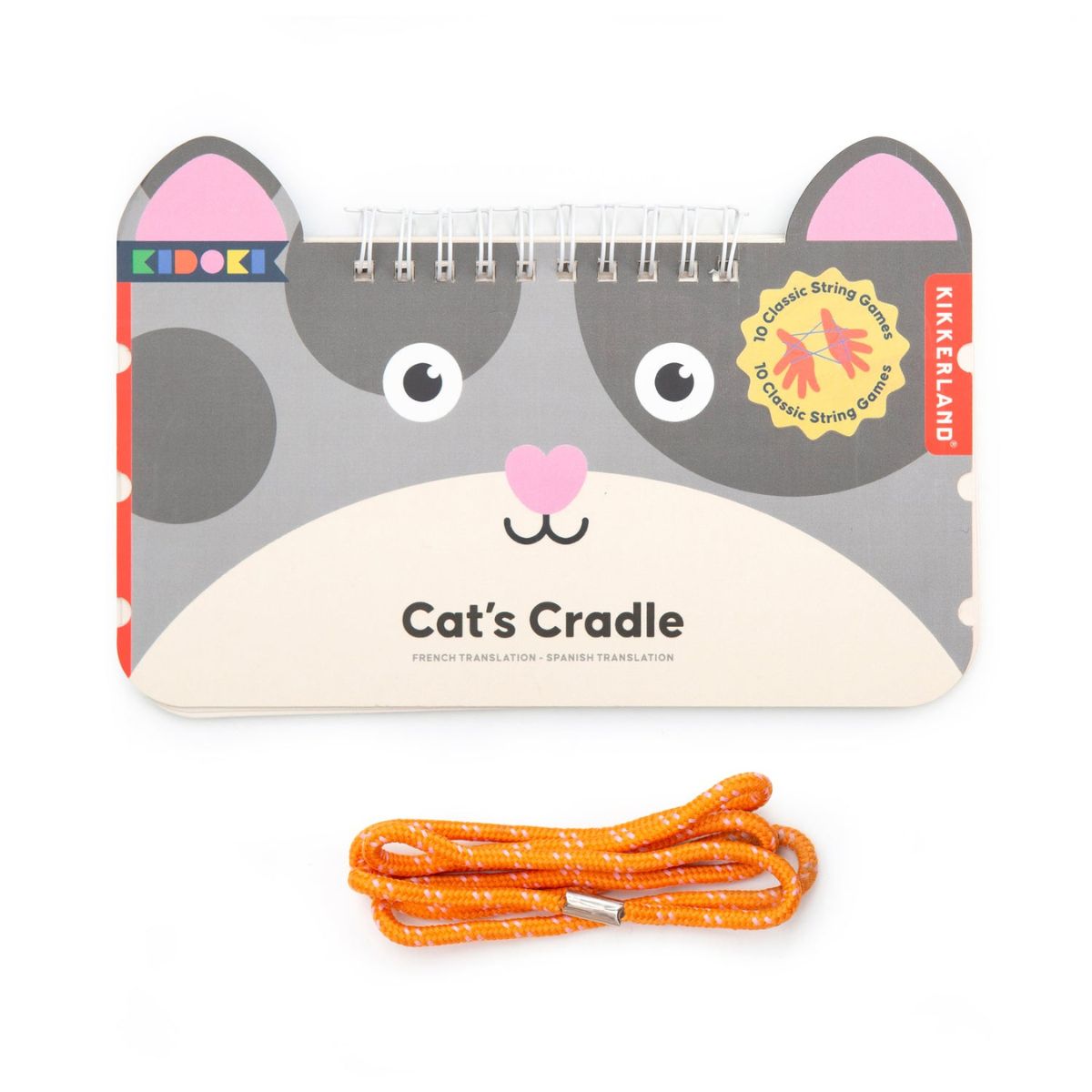 Kikkerland Kidoki Cat's Cradle Assorted (Price Per Item) | Minimax - with two kids - orange