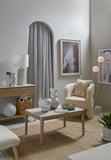 Amalfi Tivoli Floor Lamp White & Gold 32x20x150cm