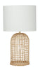 Amalfi Coast Table Lamp Natural & White 34x34x62cm