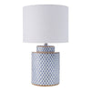 Society Home Leila Table Lamp Blue & White 33x33x55cm