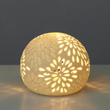 Amalfi Round Lamp Cutout White 22.5x22.5x18cm
